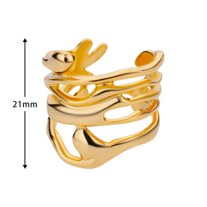 Golden Aura Open Ring