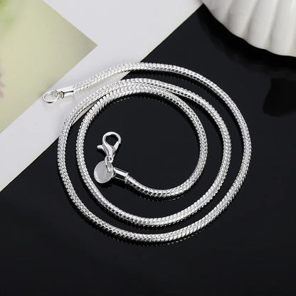 Classic Sterling Silver Snake Chain Necklace