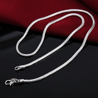 Classic Sterling Silver Snake Chain Necklace