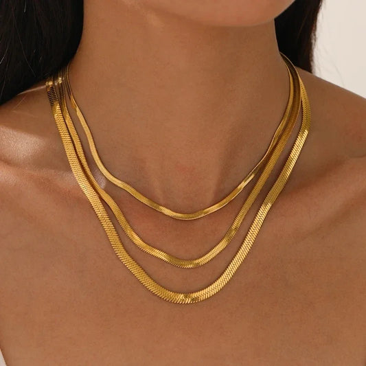 Gold Snake Chain Necklace