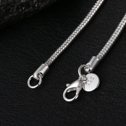 Classic Sterling Silver Snake Chain Necklace